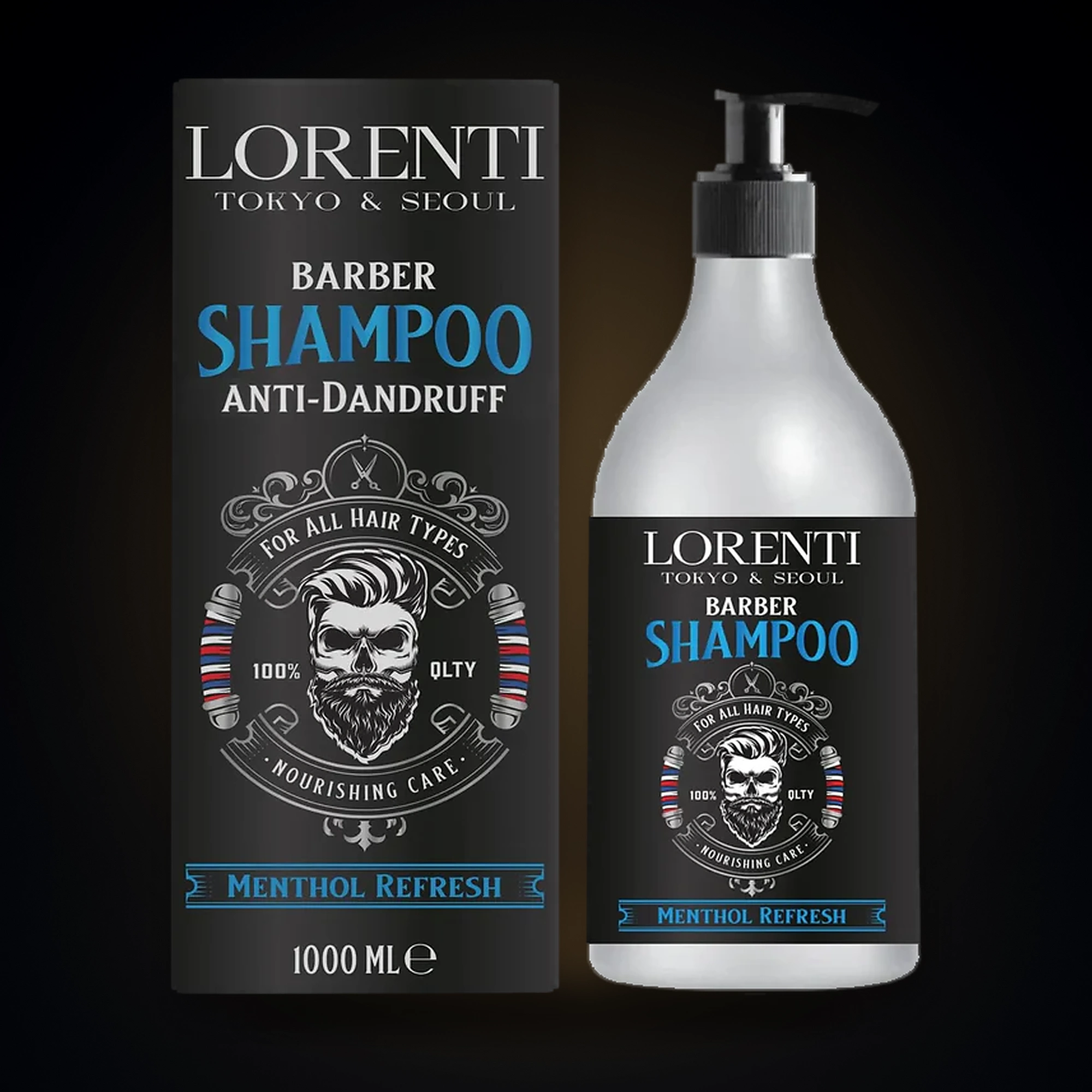 Lorenti Men Shampoo Menthol 1000 ml - Слика 2