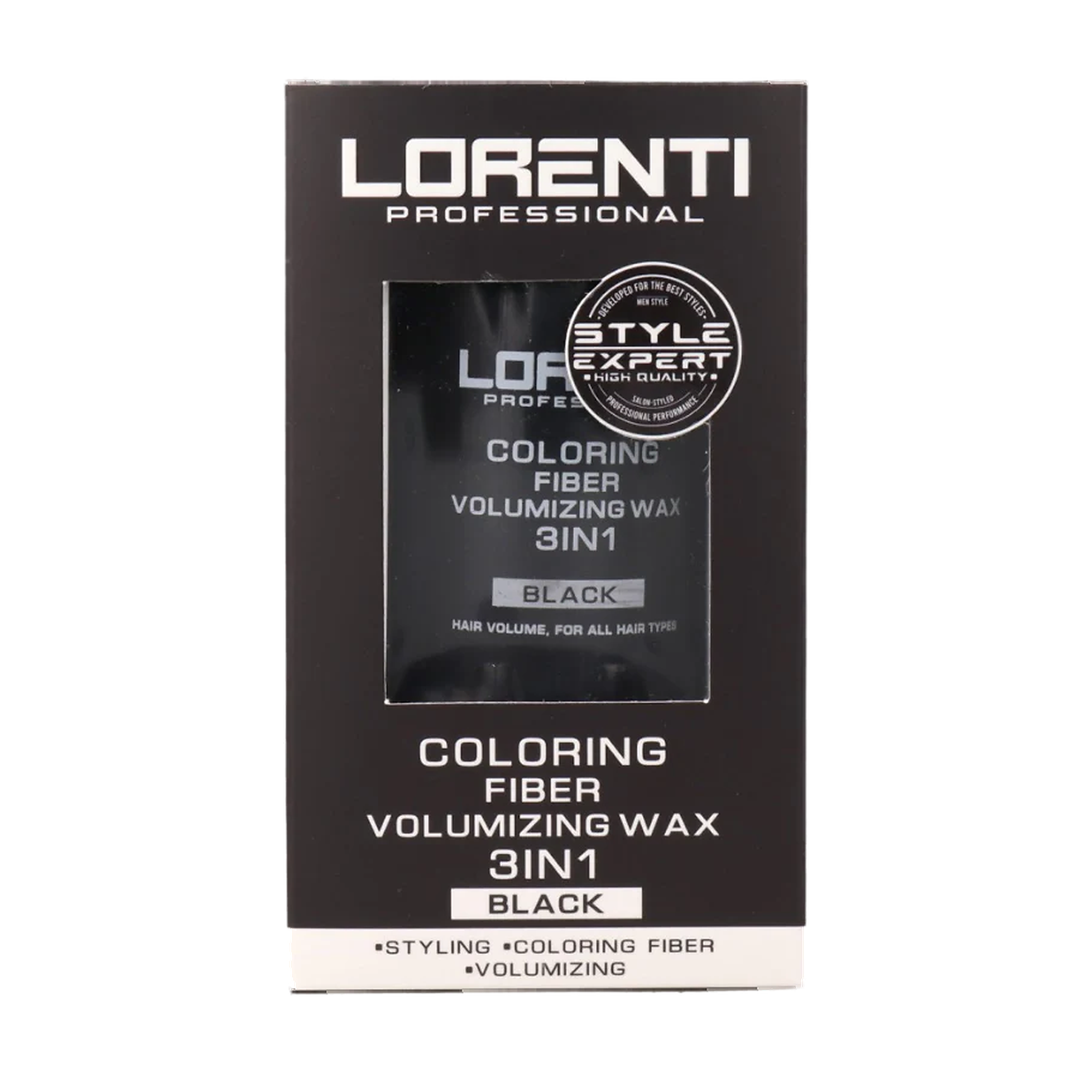 Lorenti 3 in 1 Volumizing Colored Powder Black 30 g